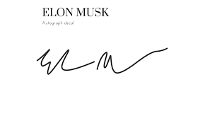 Elon Musk Autograph