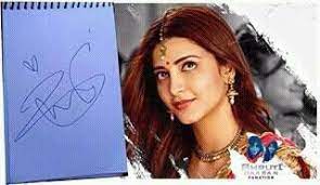 Shruti Haasan Autograph