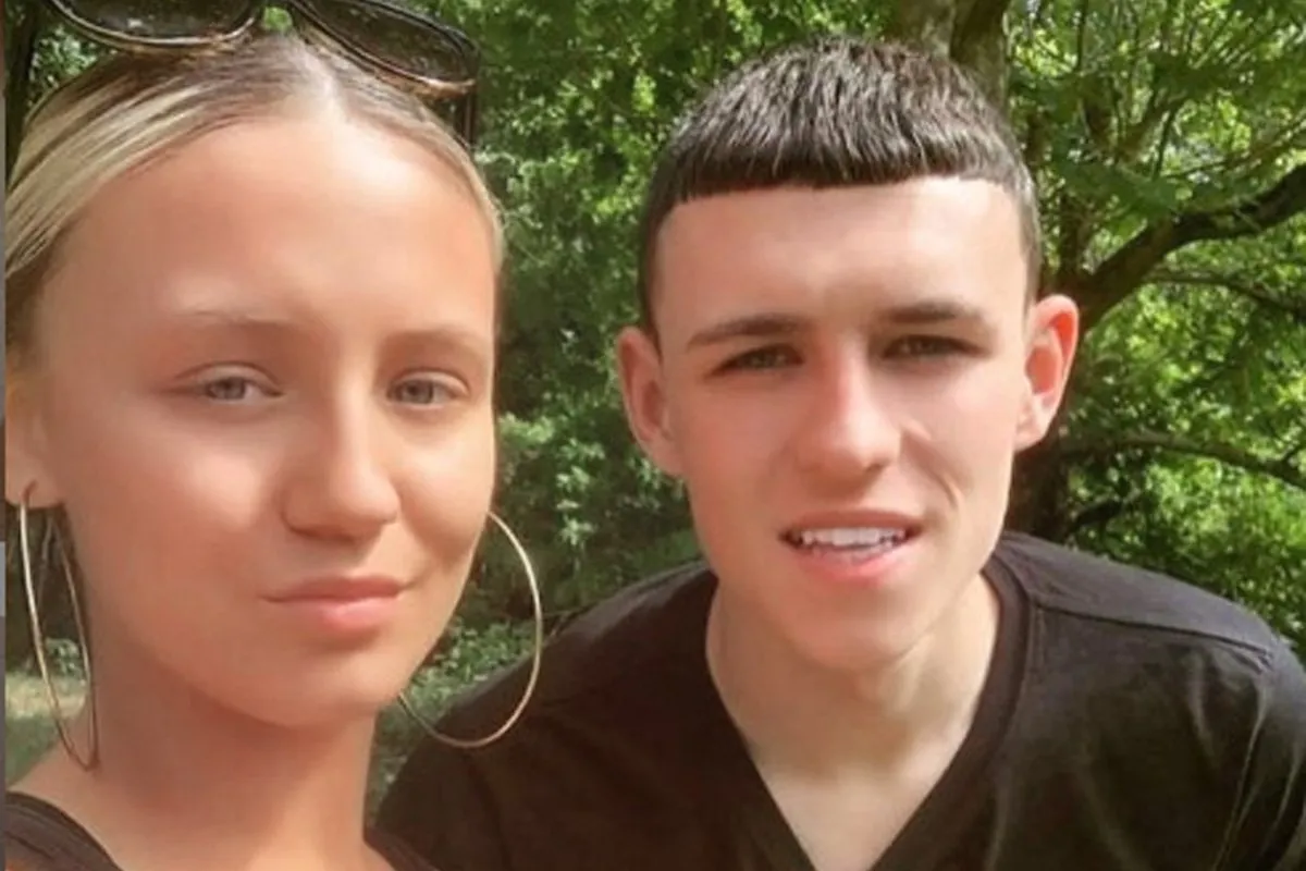 Rebecca Cooke and Phil Foden